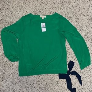 CLOSEOUT- Michael Kors Tie Waist Blouse - Large